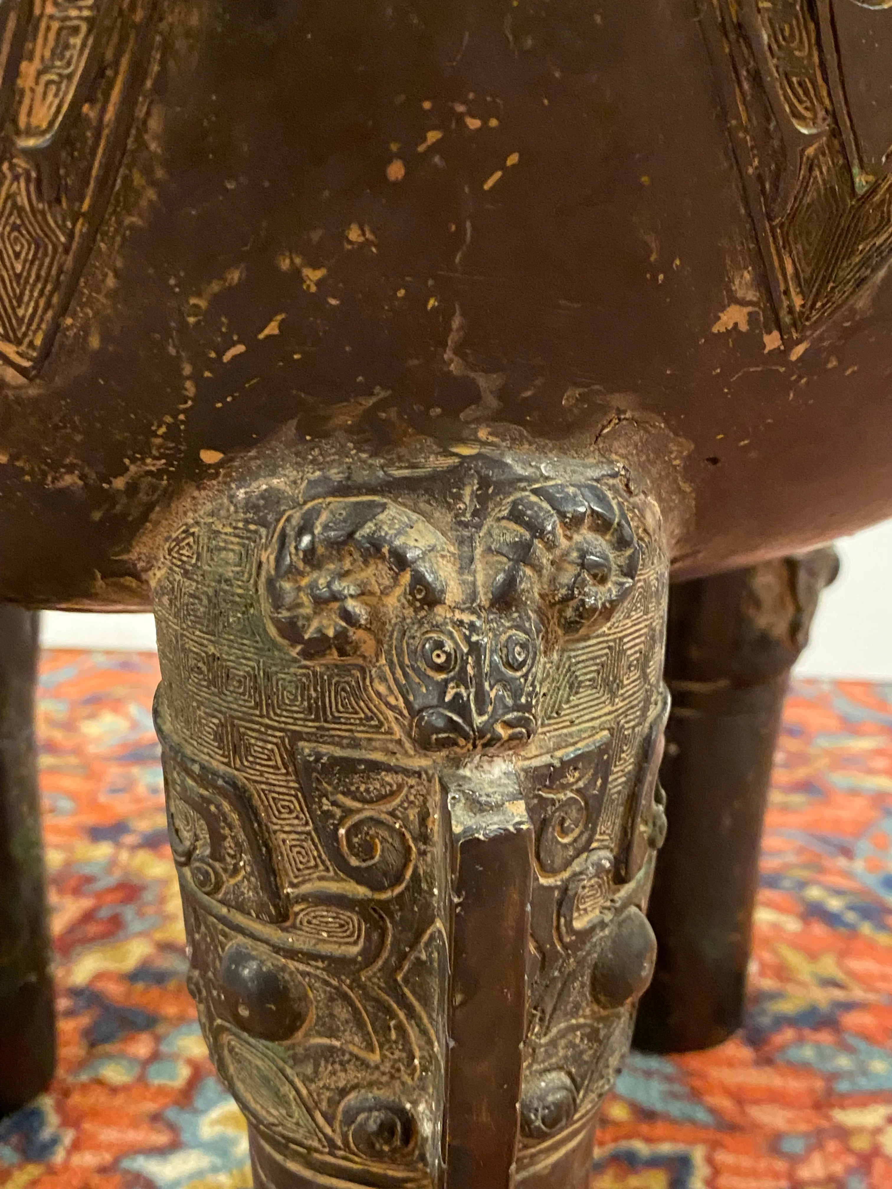 Chinese Archaic Style Monumental Bronze Vessel