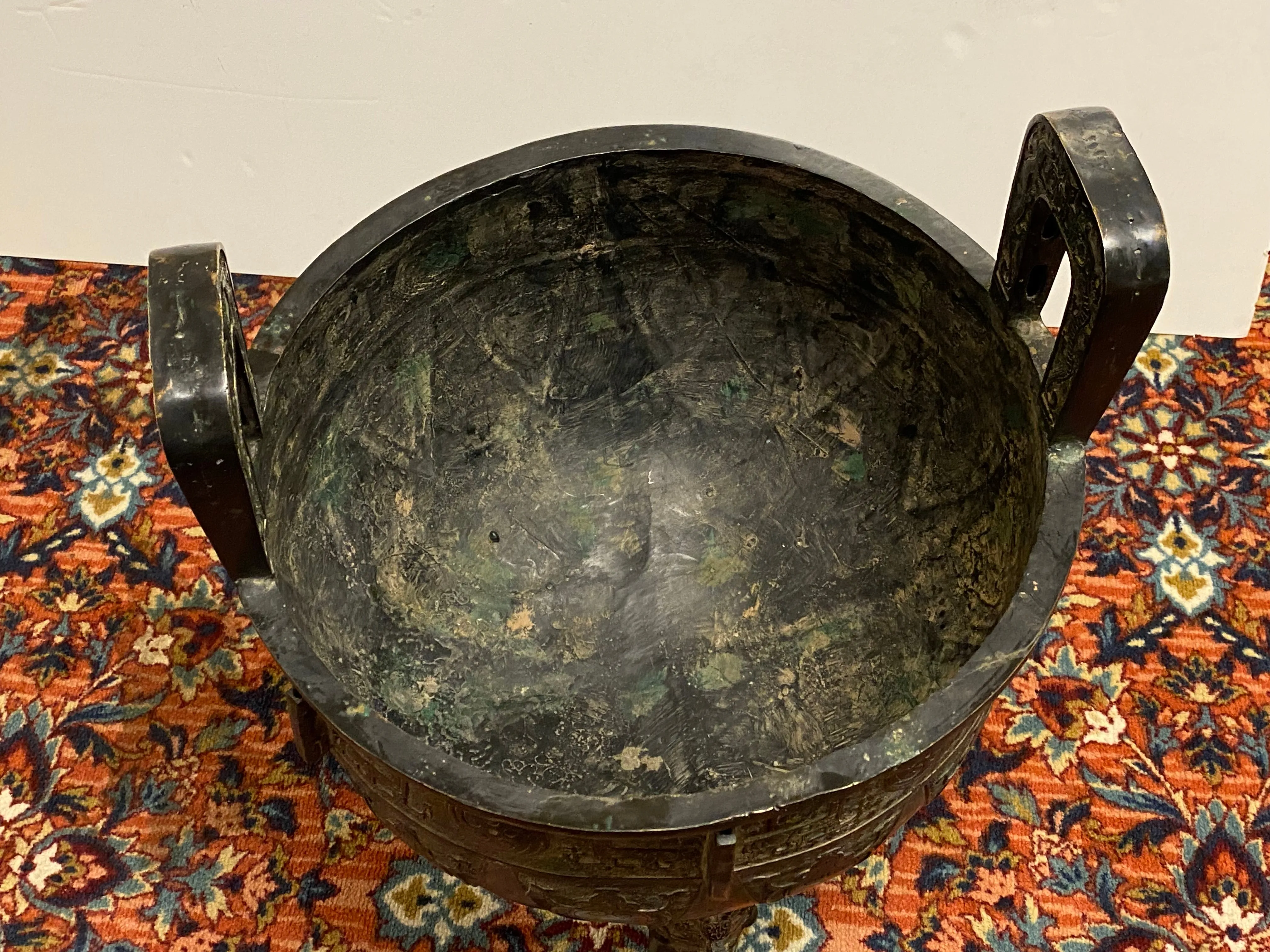 Chinese Archaic Style Monumental Bronze Vessel