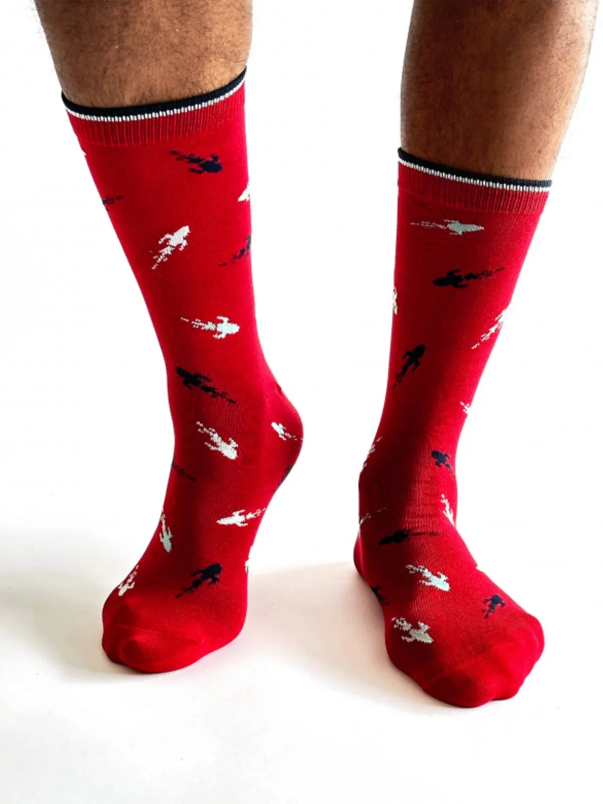 Cielo Space Bamboo Socks - Red