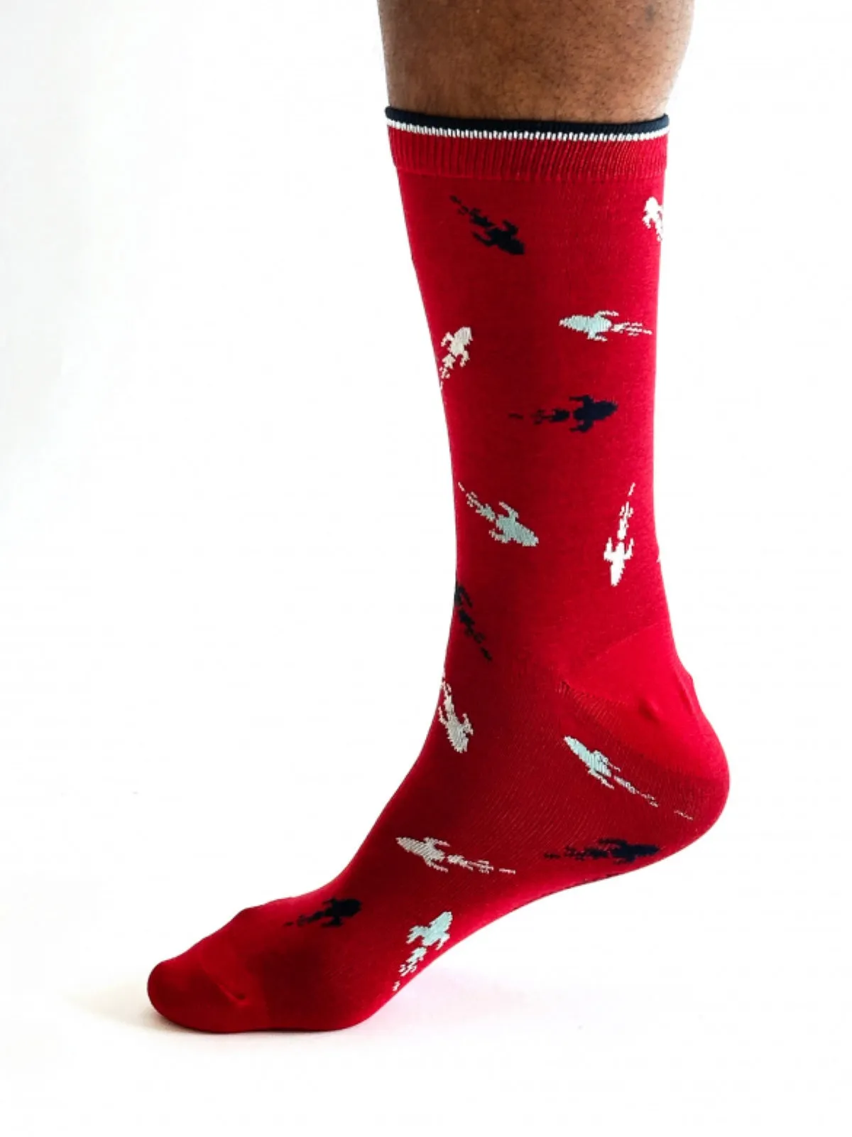 Cielo Space Bamboo Socks - Red