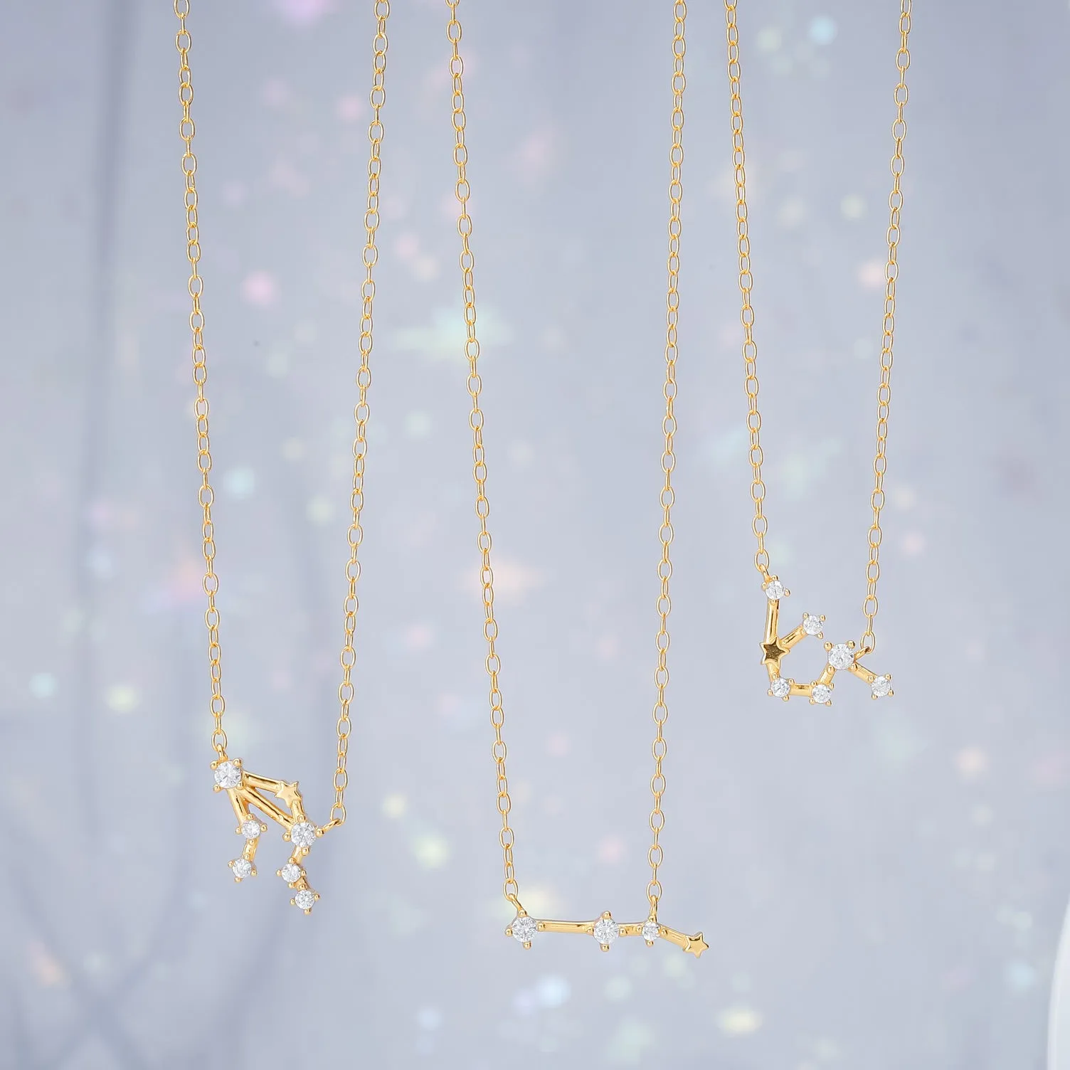 Constellation Silver Necklace - Libra