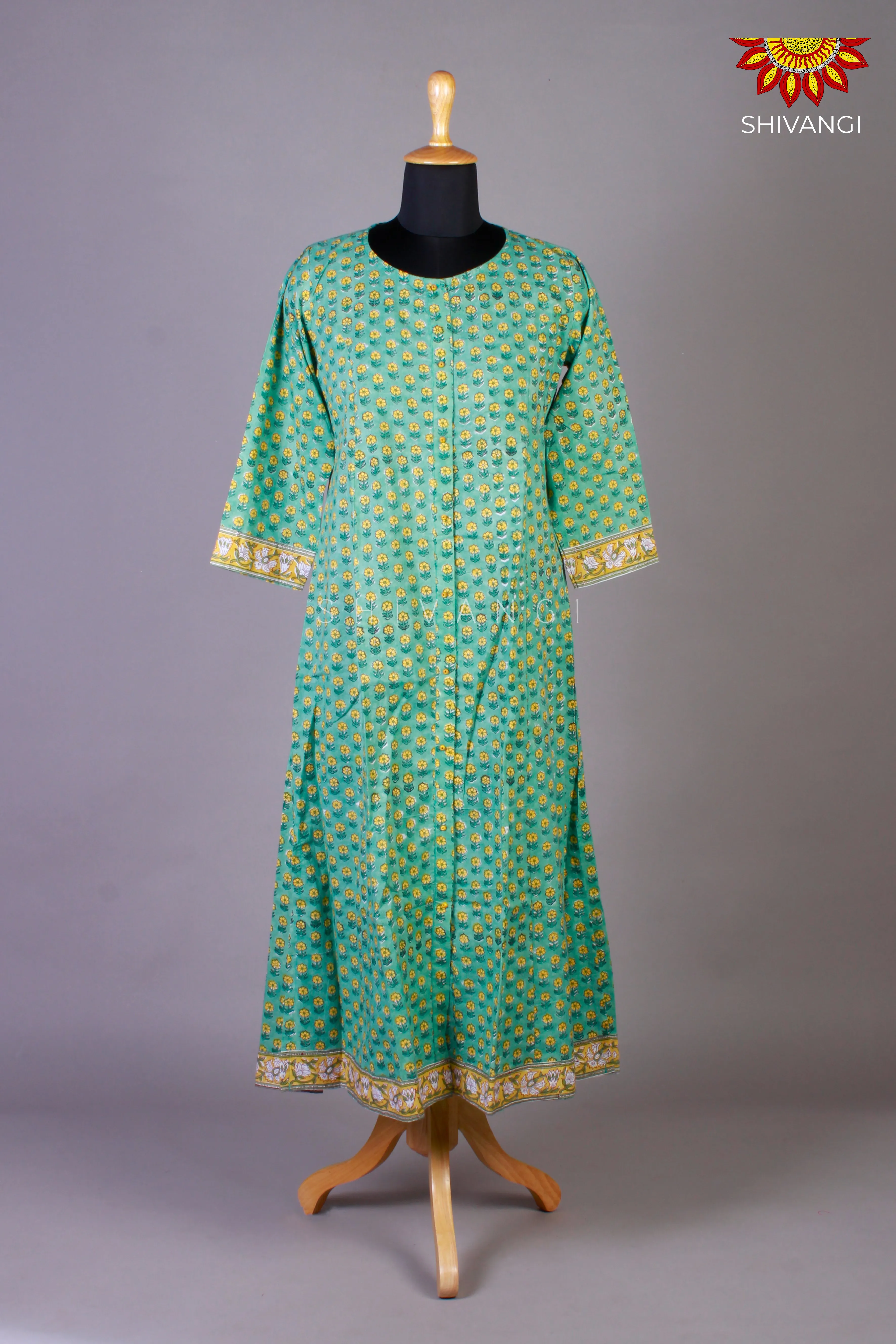 Cotton Kurti For Women - Green