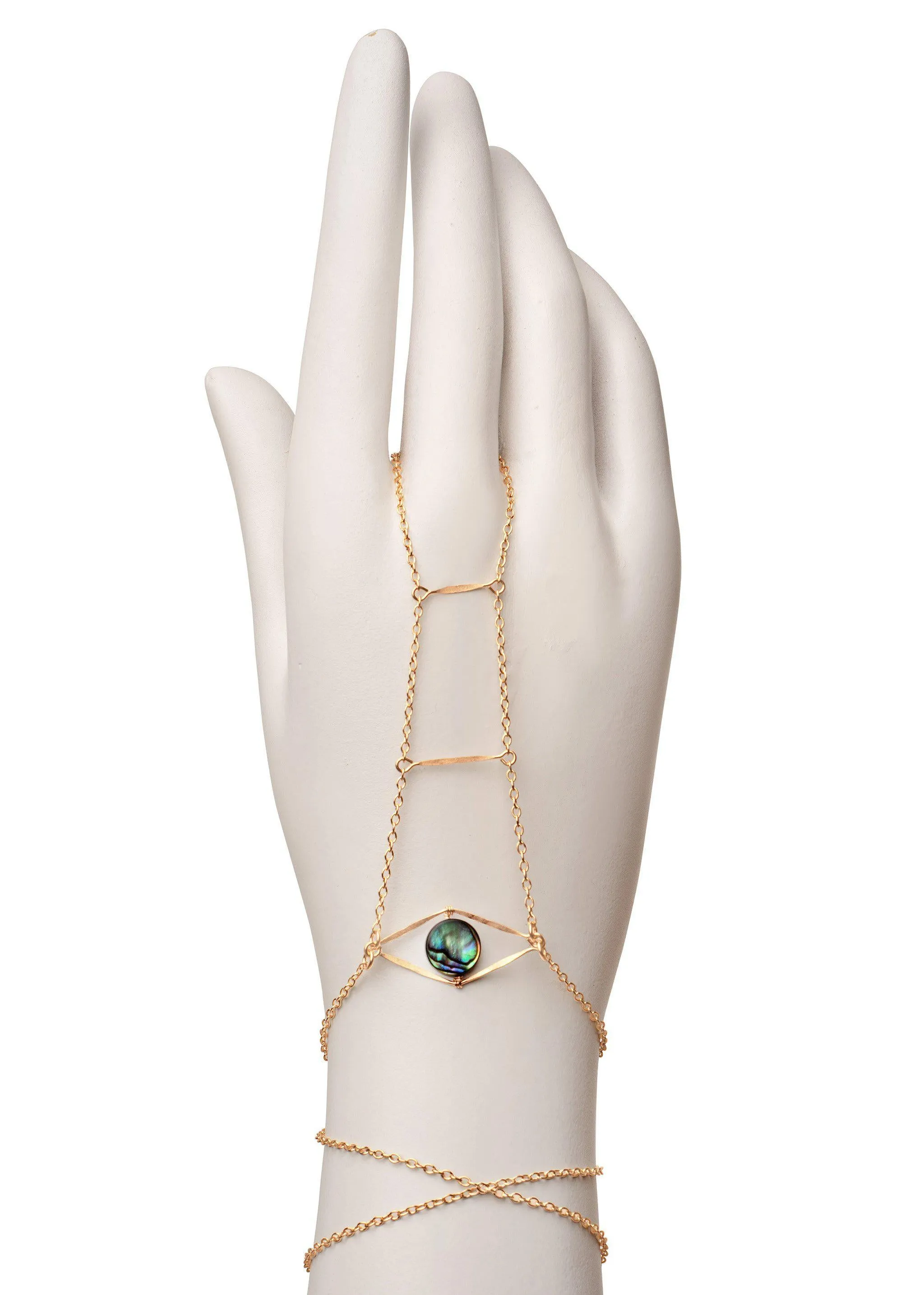 Cupid's Eye Abalone Hand Chain