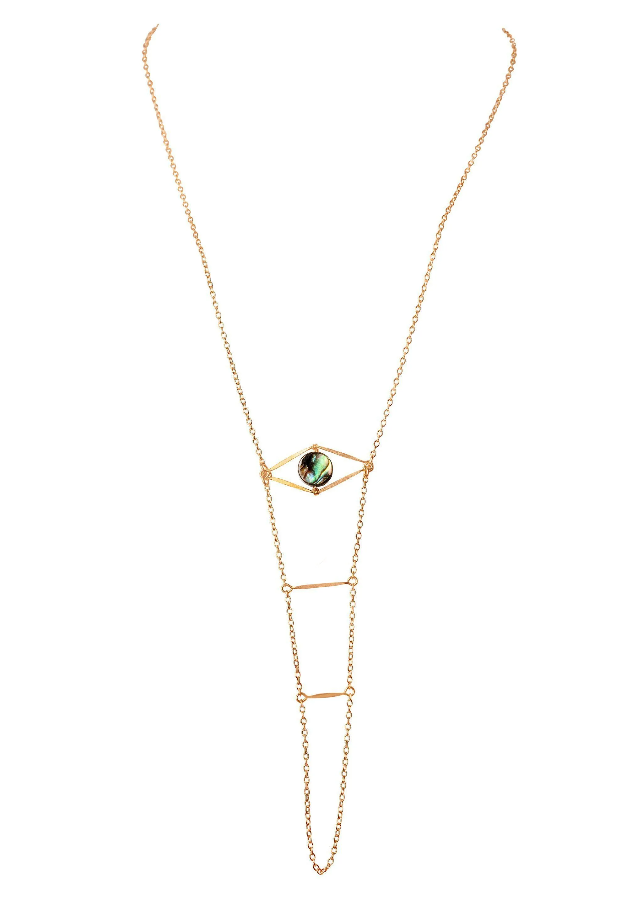 Cupid's Eye Abalone Hand Chain