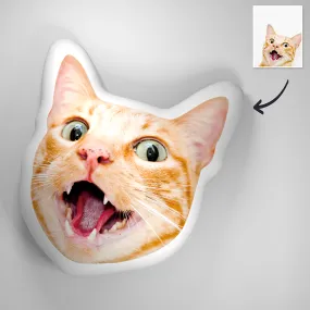 Custom Cat Face-Made 3D Portrait Throw Pillows