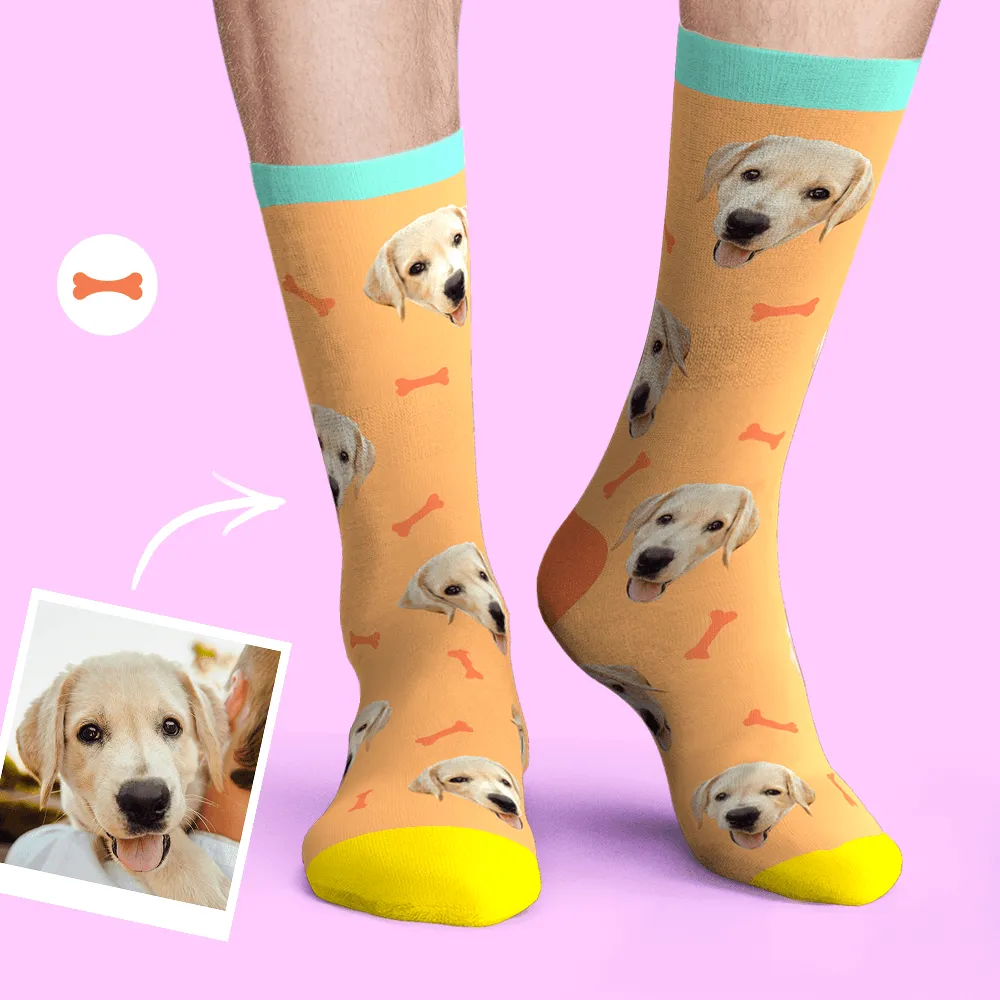 Custom Dog Face Socks Photo Pet Sock