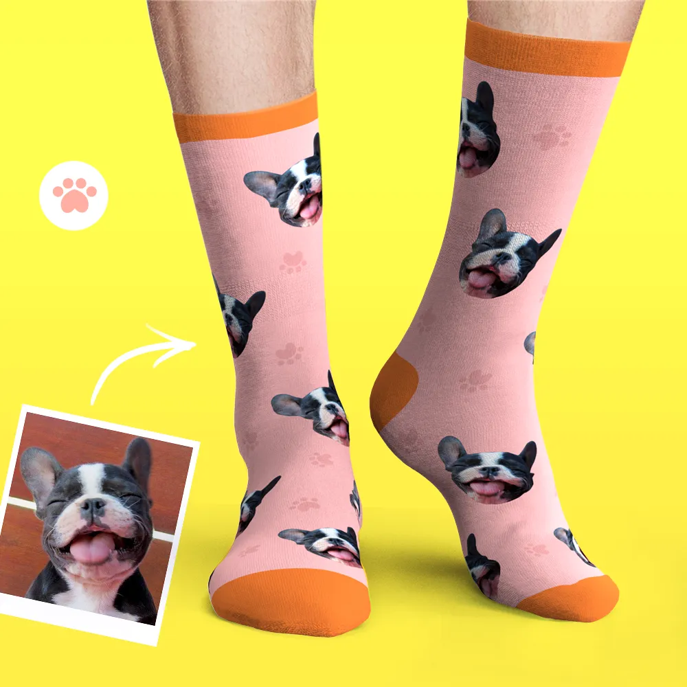 Custom Dog Face Socks Photo Pet Sock