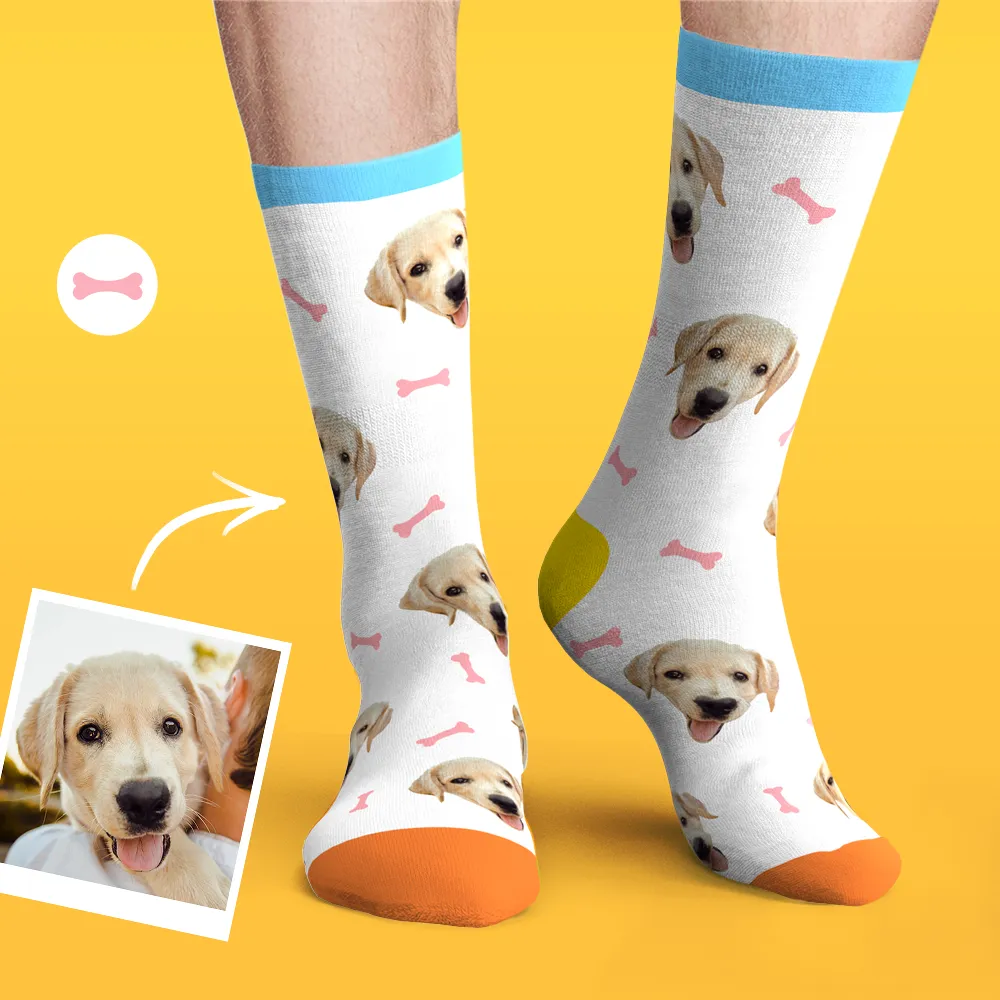 Custom Dog Face Socks Photo Pet Sock