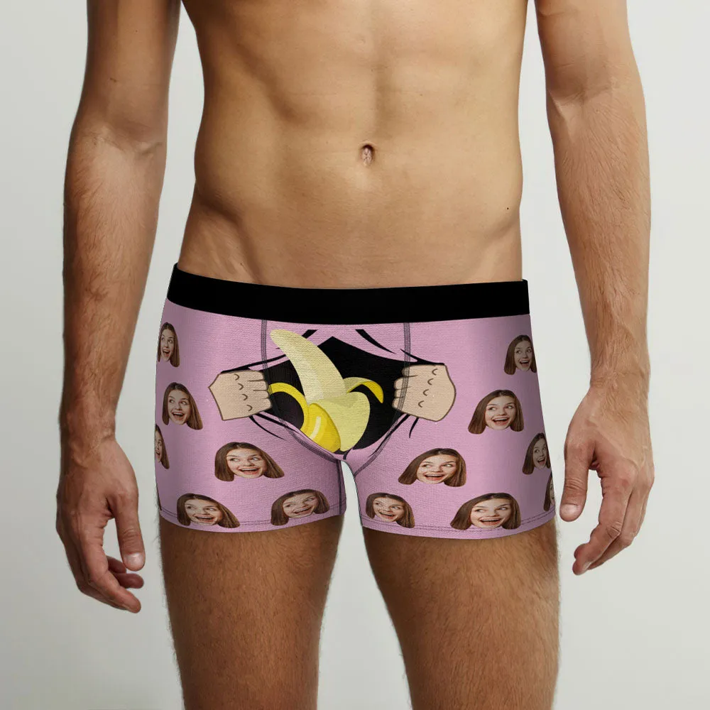 Custom Face Boxer Briefs Have a Taste Personalised Naughty Valentine's Day Gift for Him