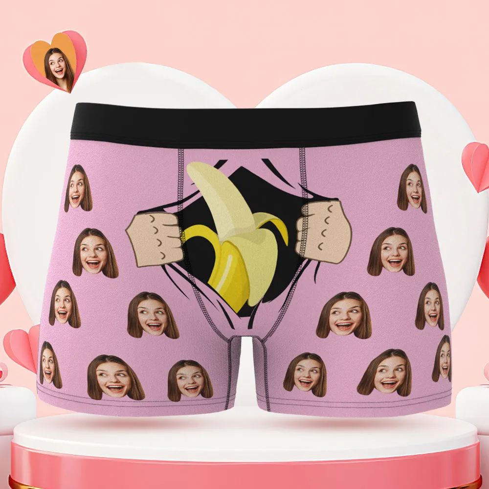 Custom Face Boxer Briefs Have a Taste Personalised Naughty Valentine's Day Gift for Him