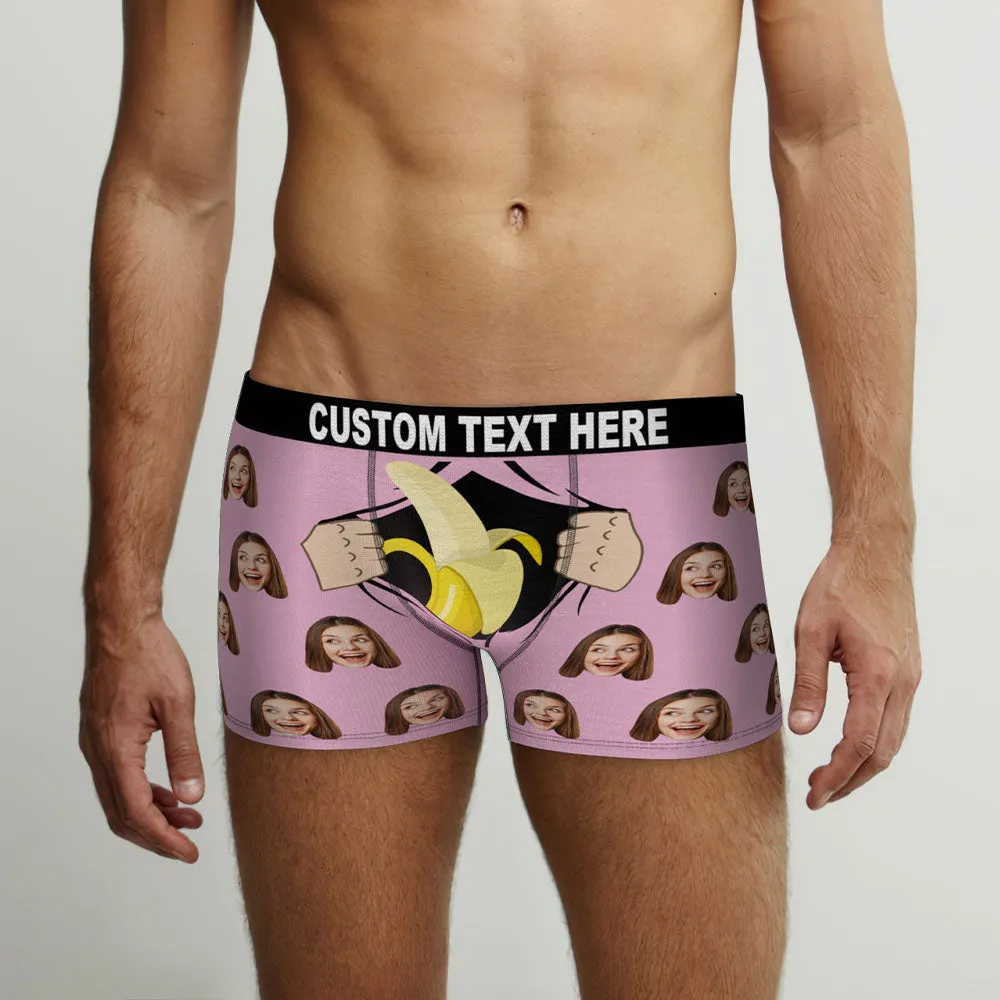 Custom Face Boxer Briefs Have a Taste Personalised Naughty Valentine's Day Gift for Him