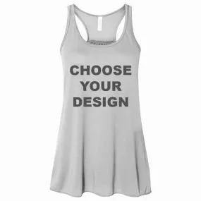 Custom Women's Cropped Flowy Tank Top