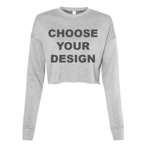 Custom Women's Cropped Sweatshirt