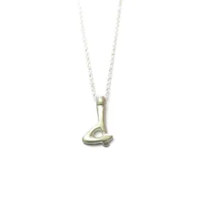 d - handwritten letter necklace