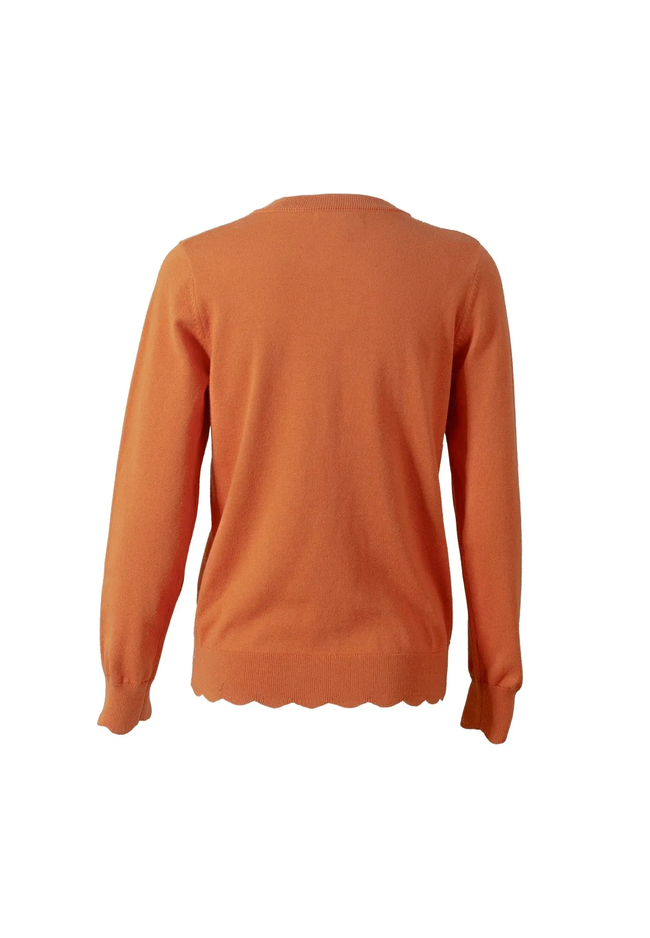 DAISY by VOIR Scalloped Crew Neck Knitwear