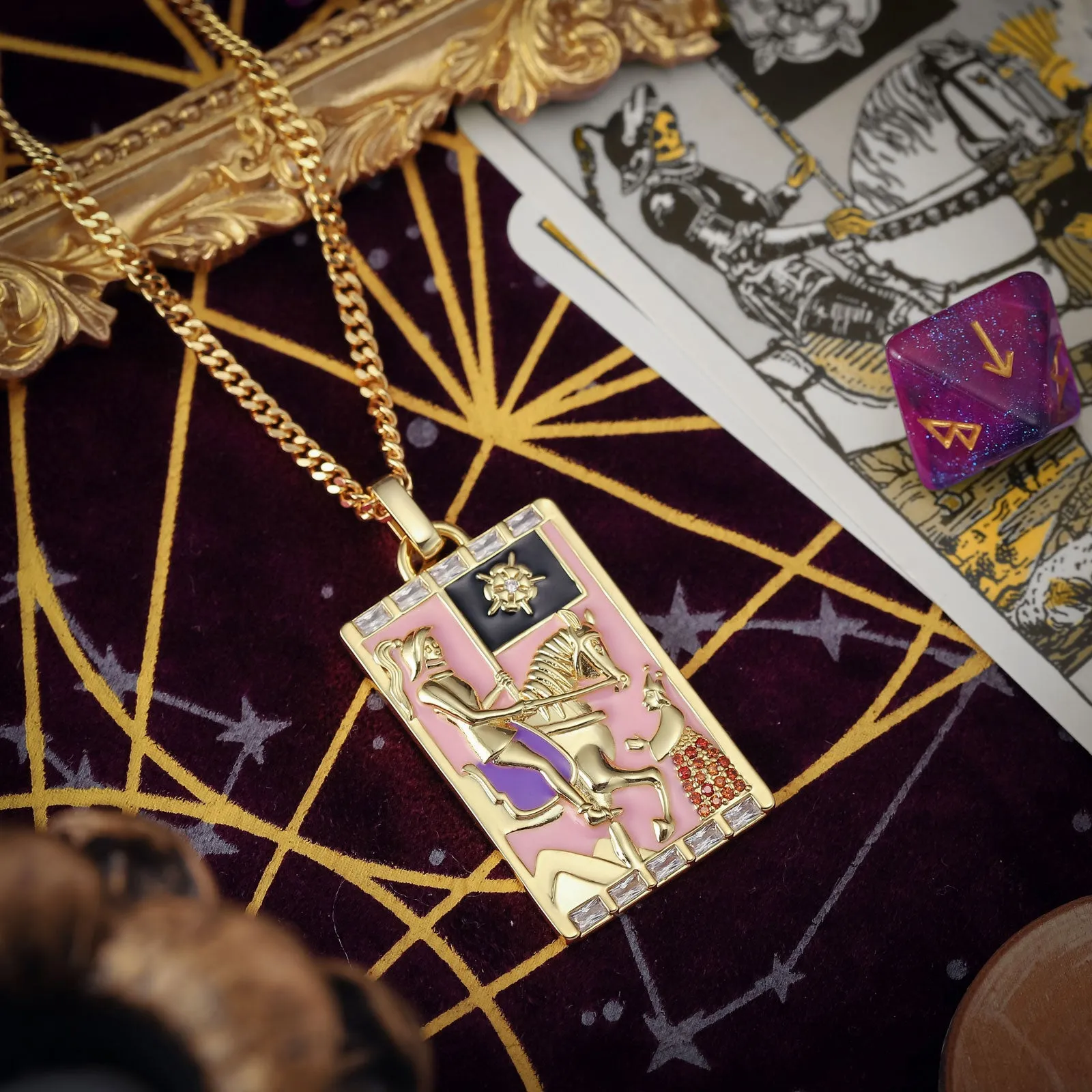 Death Tarot Card Necklace