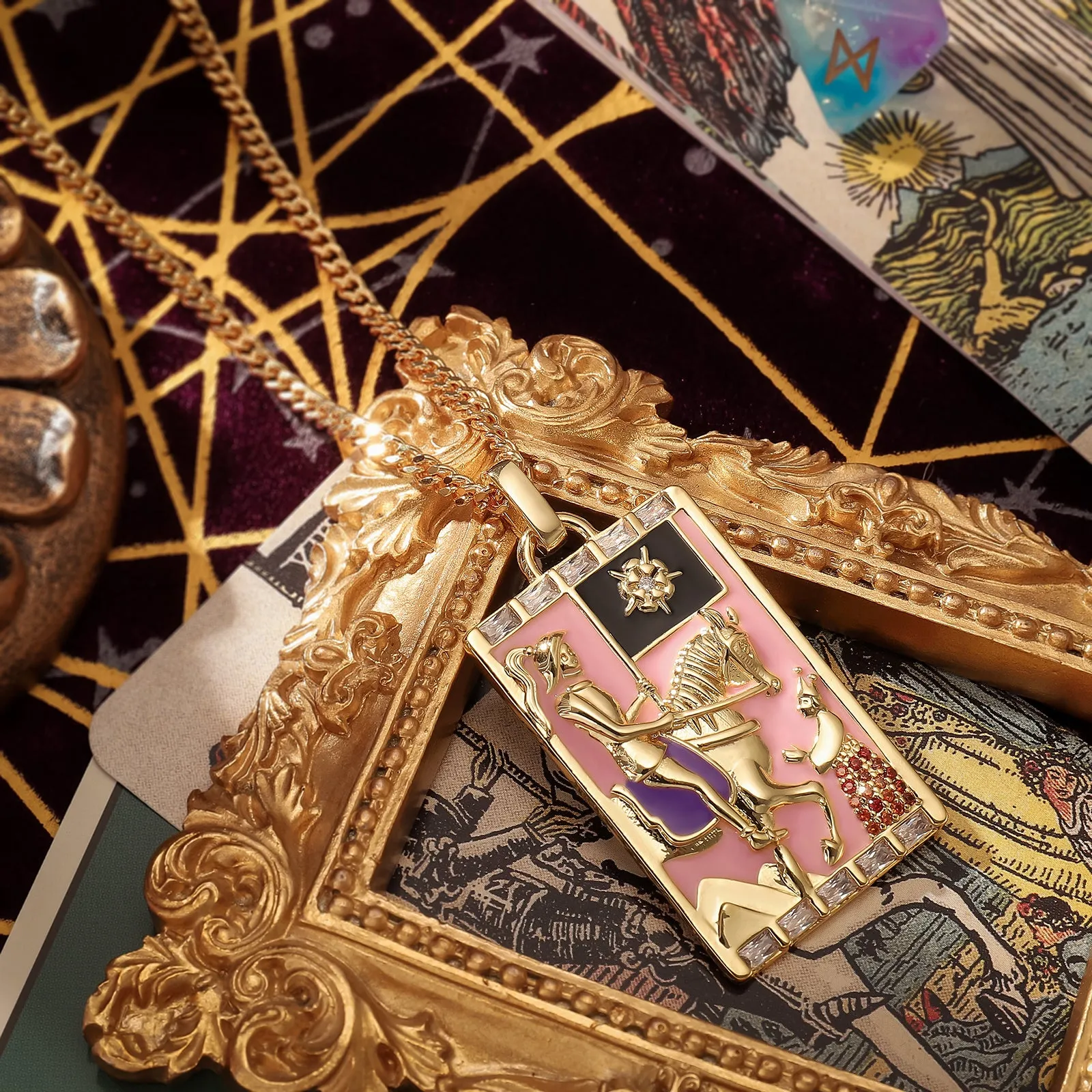 Death Tarot Card Necklace