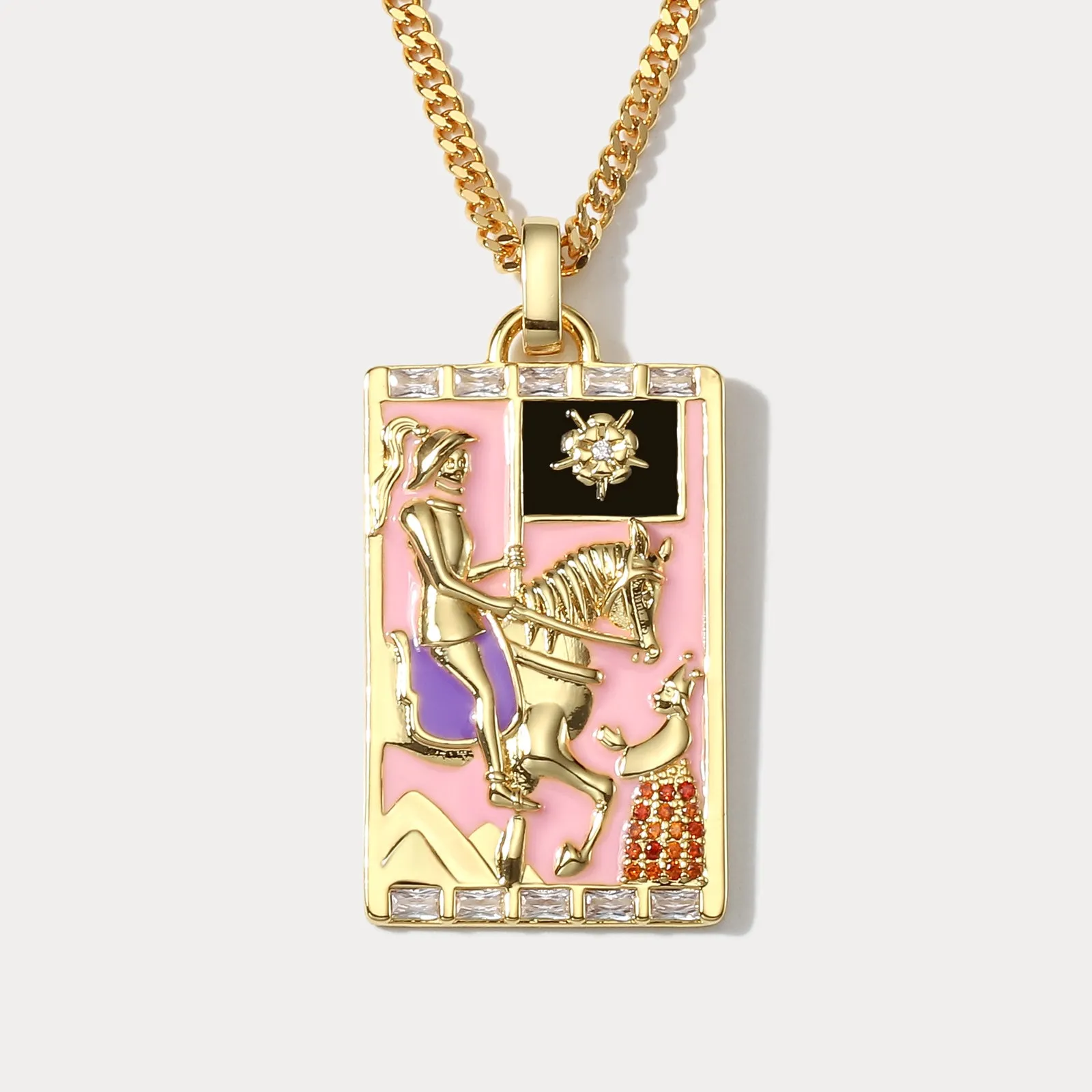 Death Tarot Card Necklace