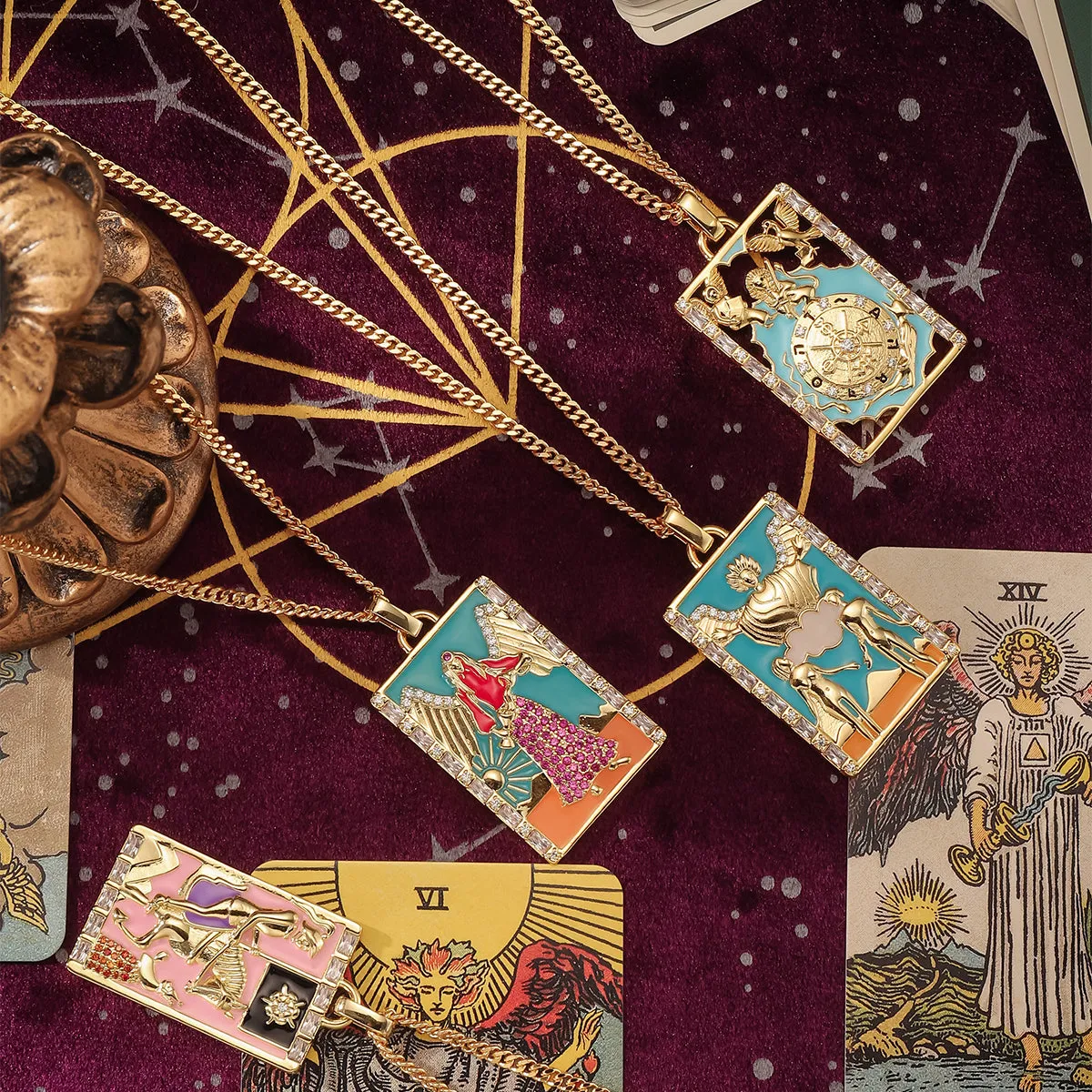 Death Tarot Card Necklace