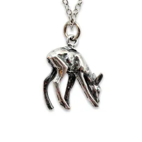 Deer Fawn Pendant Necklace