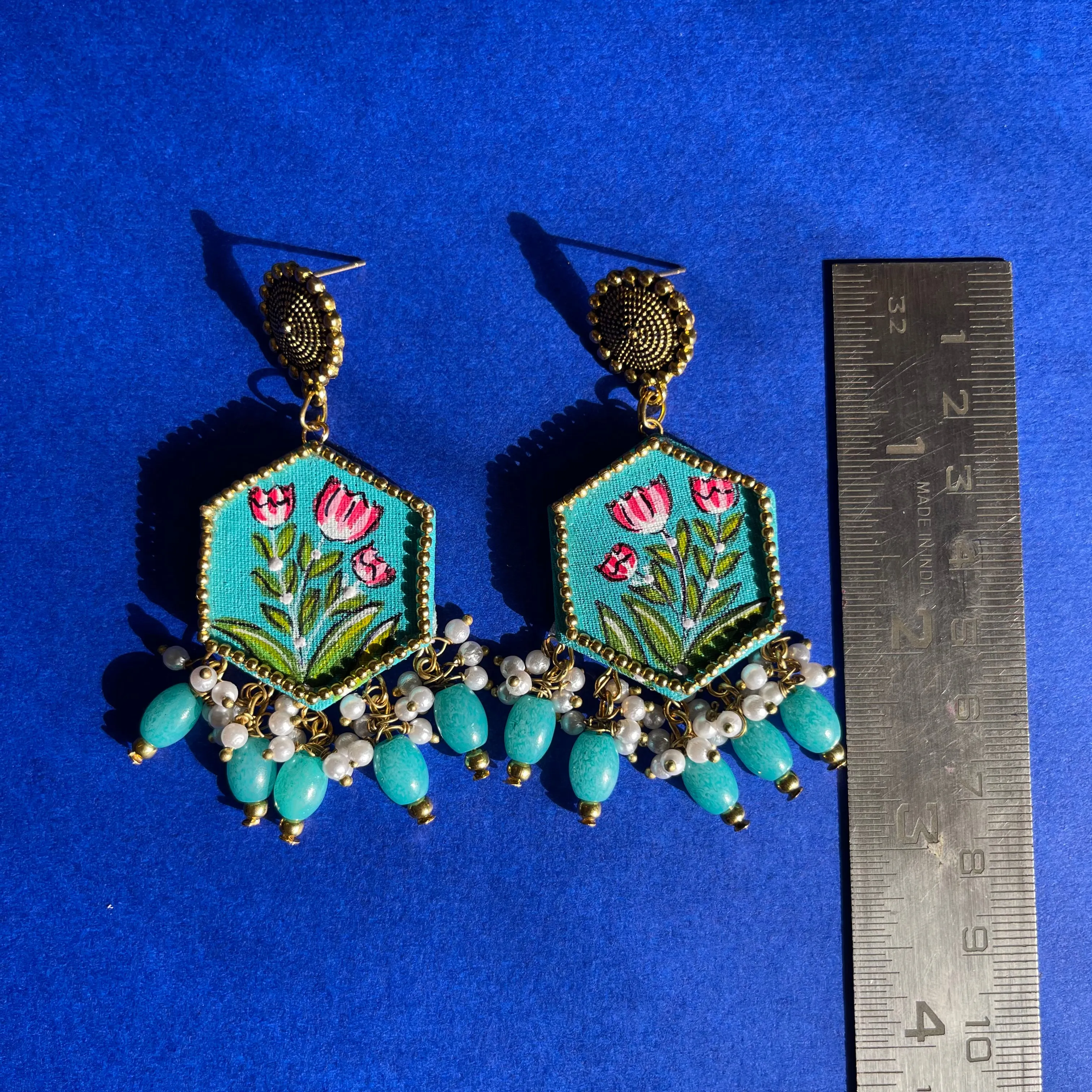 Dianthus Handpainted (Earrings)