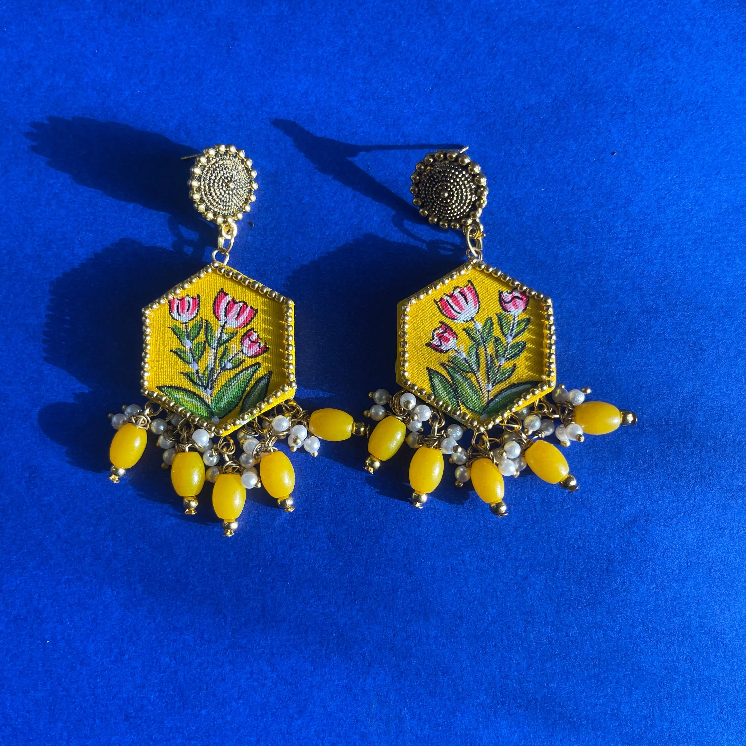 Dianthus Handpainted (Earrings)