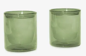 Double Wall Verde Glass Set {6 Oz.}