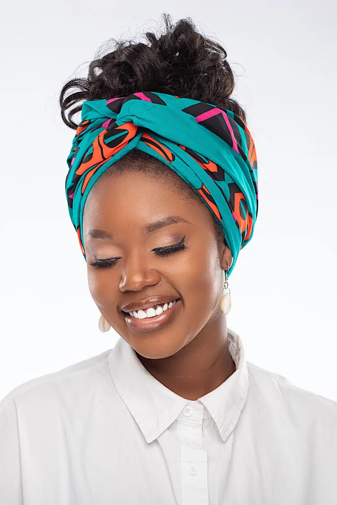 Dzita Ankara Print Head Wrap