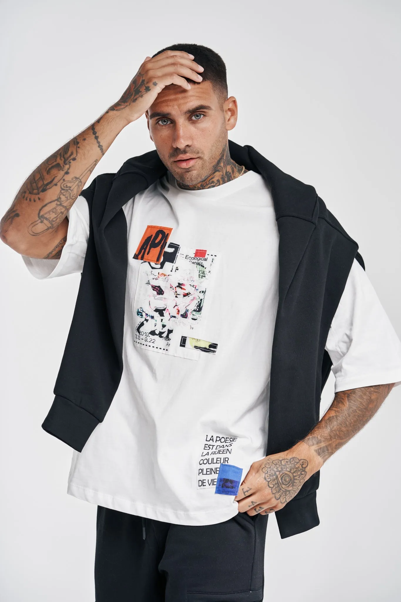 Ecological Sense Oversized Tee White