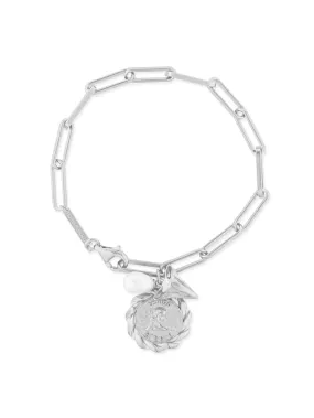 EIRENE COIN BRACELET - Silver