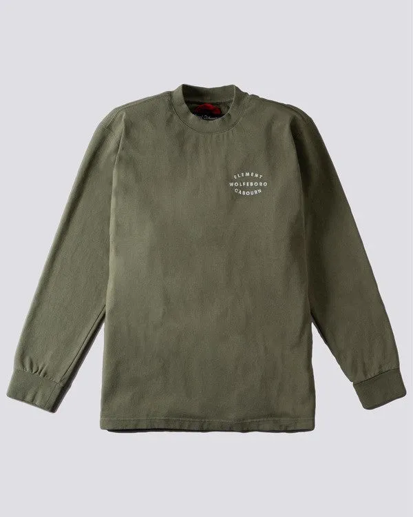 ELEMENT T-SHIRT NIGEL CABOURN CLASSIC LS KHAKI