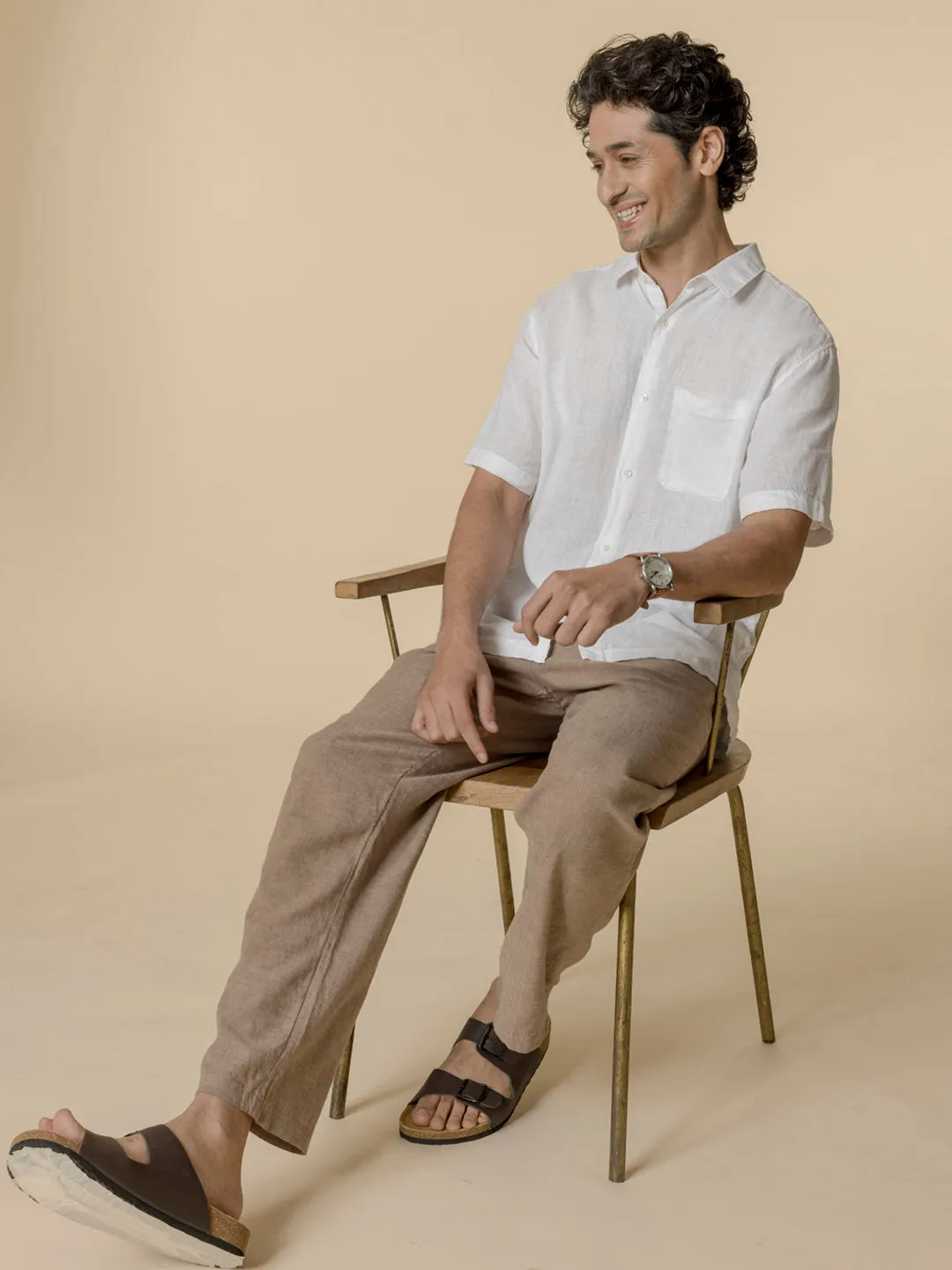 Essential 100% Linen White Shirt - Relaxer