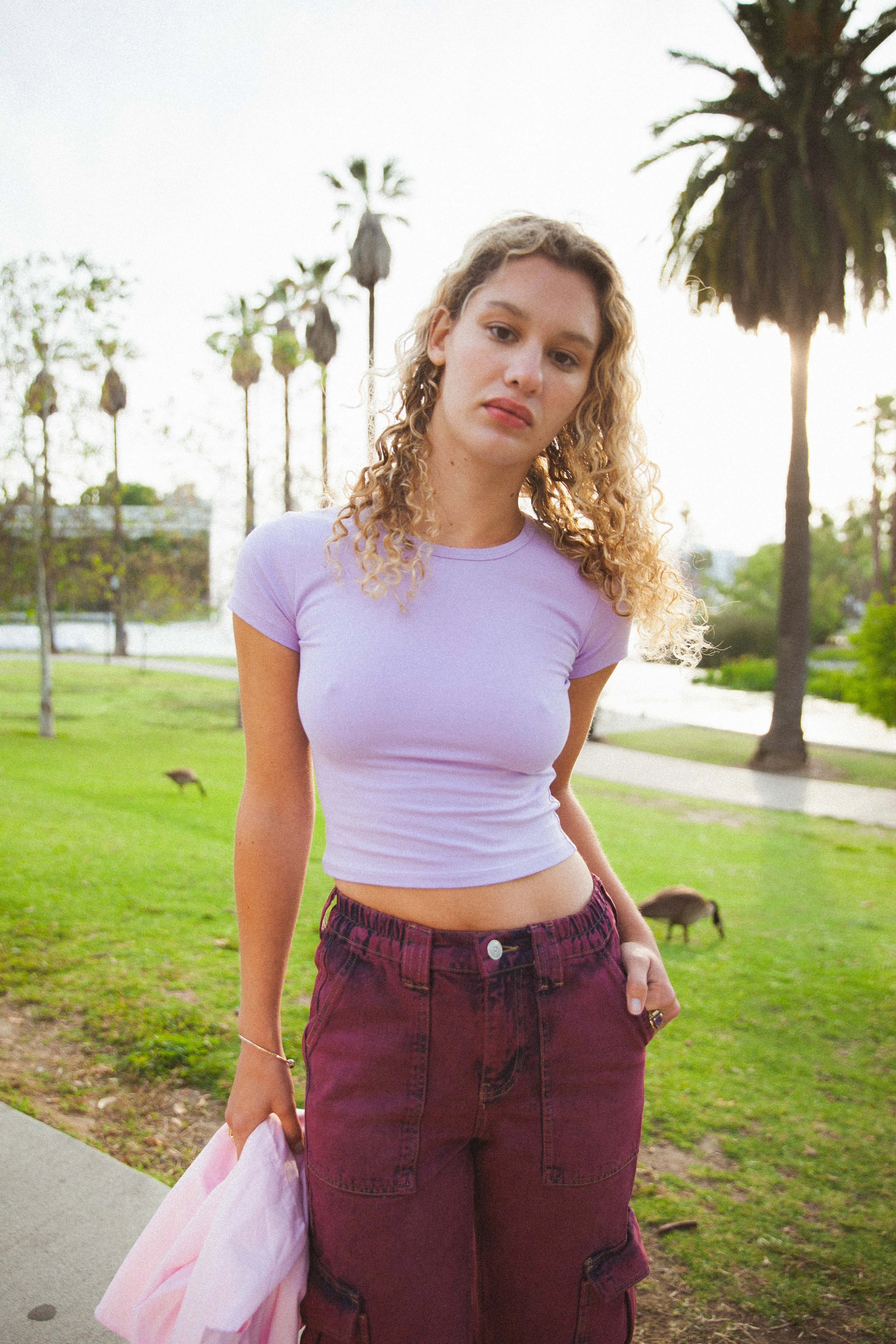 EVERY DAY BABY TEE IN ORCHID