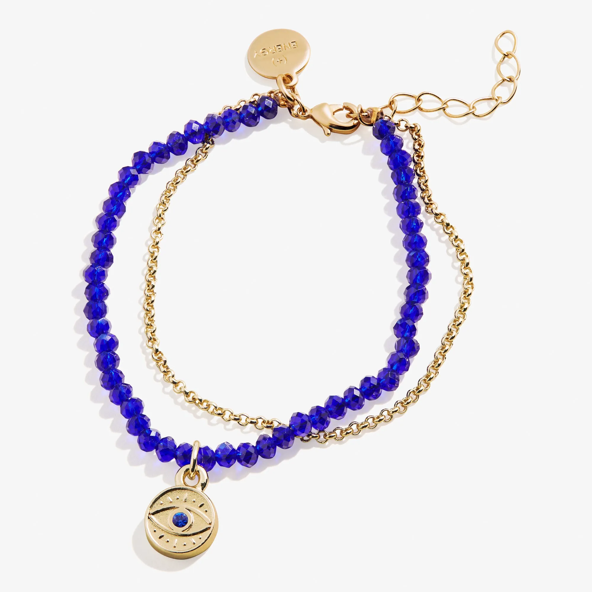 Evil Eye Bead and Chain Bracelet