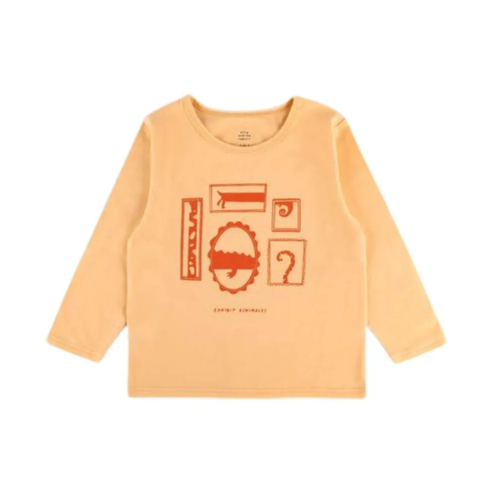 Exhibit A LS Tee, Peach