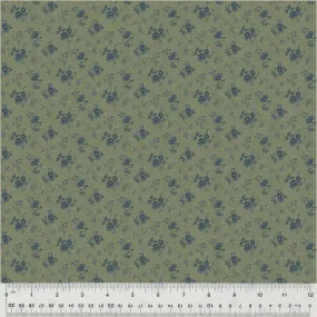 Fabric DAISY TRAIL BREEN from GARDEN TALE Collection by Jeanne Horton 53822-8