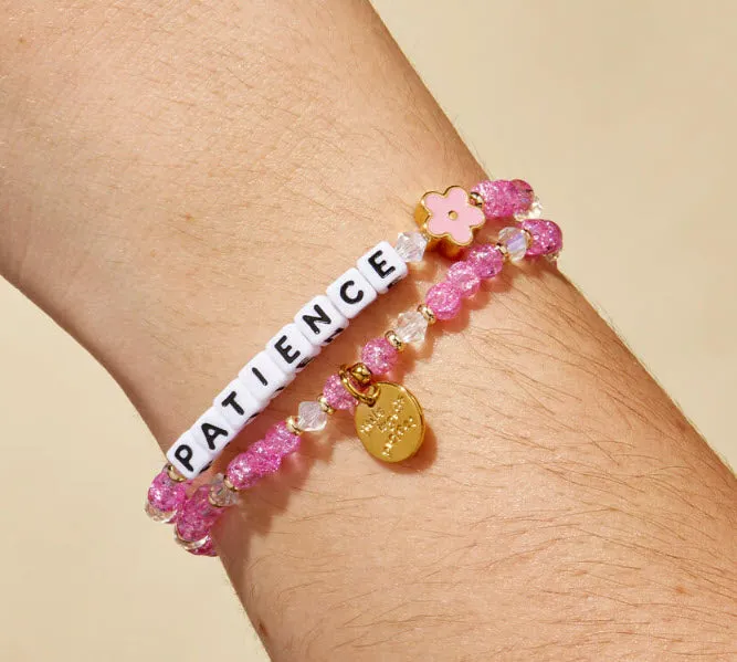 Feelin' Lucky - 'Patience' with Flower Little Words Project Friendship Beaded Bracelet