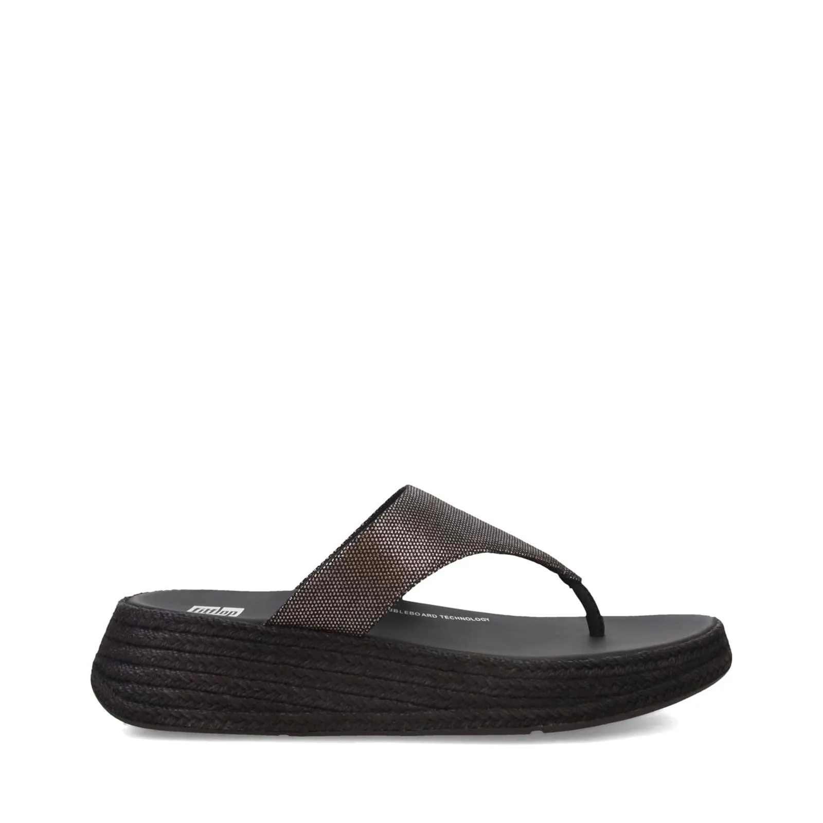 FitFlop F-Mode Espadrille HP8-001 (Black)