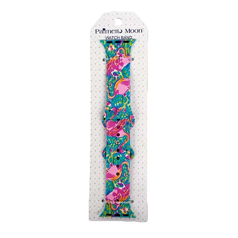 Flamingo Floral Watchband