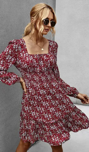 Floral Long Sleeve Dress