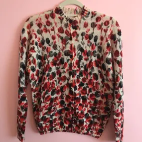 Floral Print Sweater