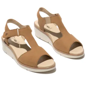 Fly London, NOVA932, Sandal, Leather, Sand