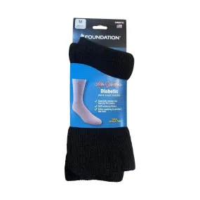 Frankford Leather Co Foundation Diabetic Sock - Black