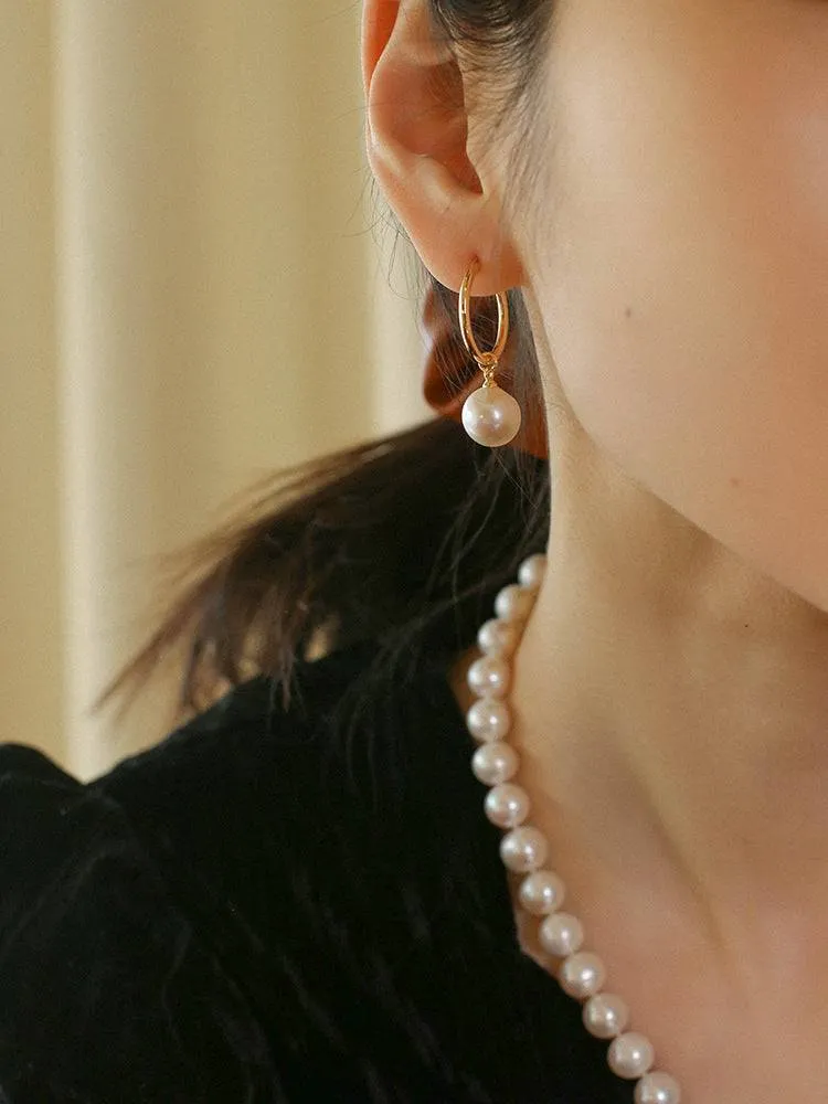 French Style Pearl Drop Earring