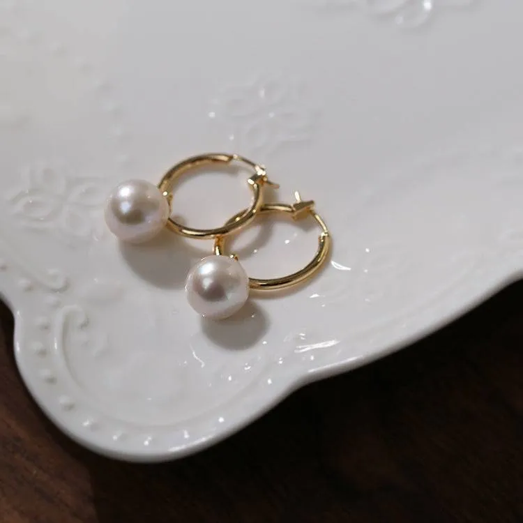 French Style Pearl Drop Earring