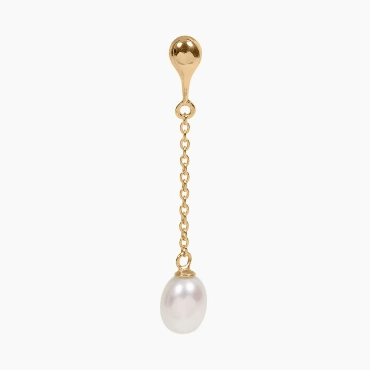 Freshwater Pearl Drop Pendant (Gold)