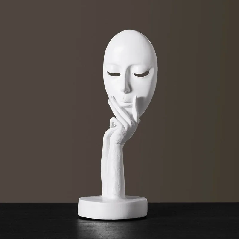 Funny Face Statues for Decorative Figurines Home Decoration