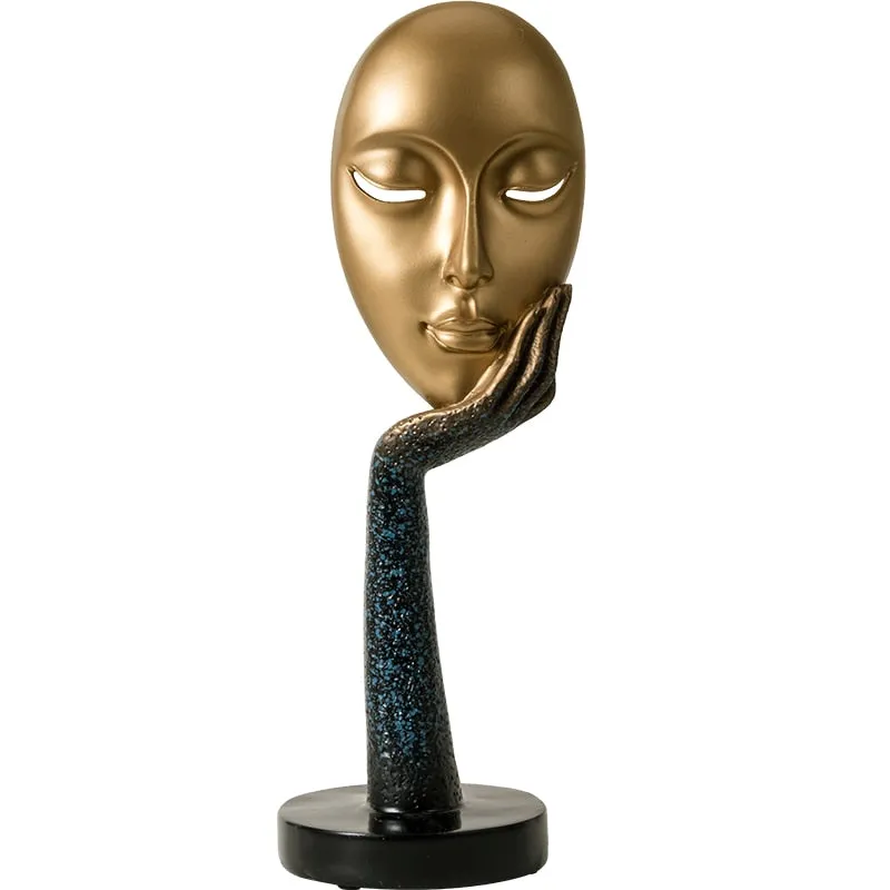 Funny Face Statues for Decorative Figurines Home Decoration