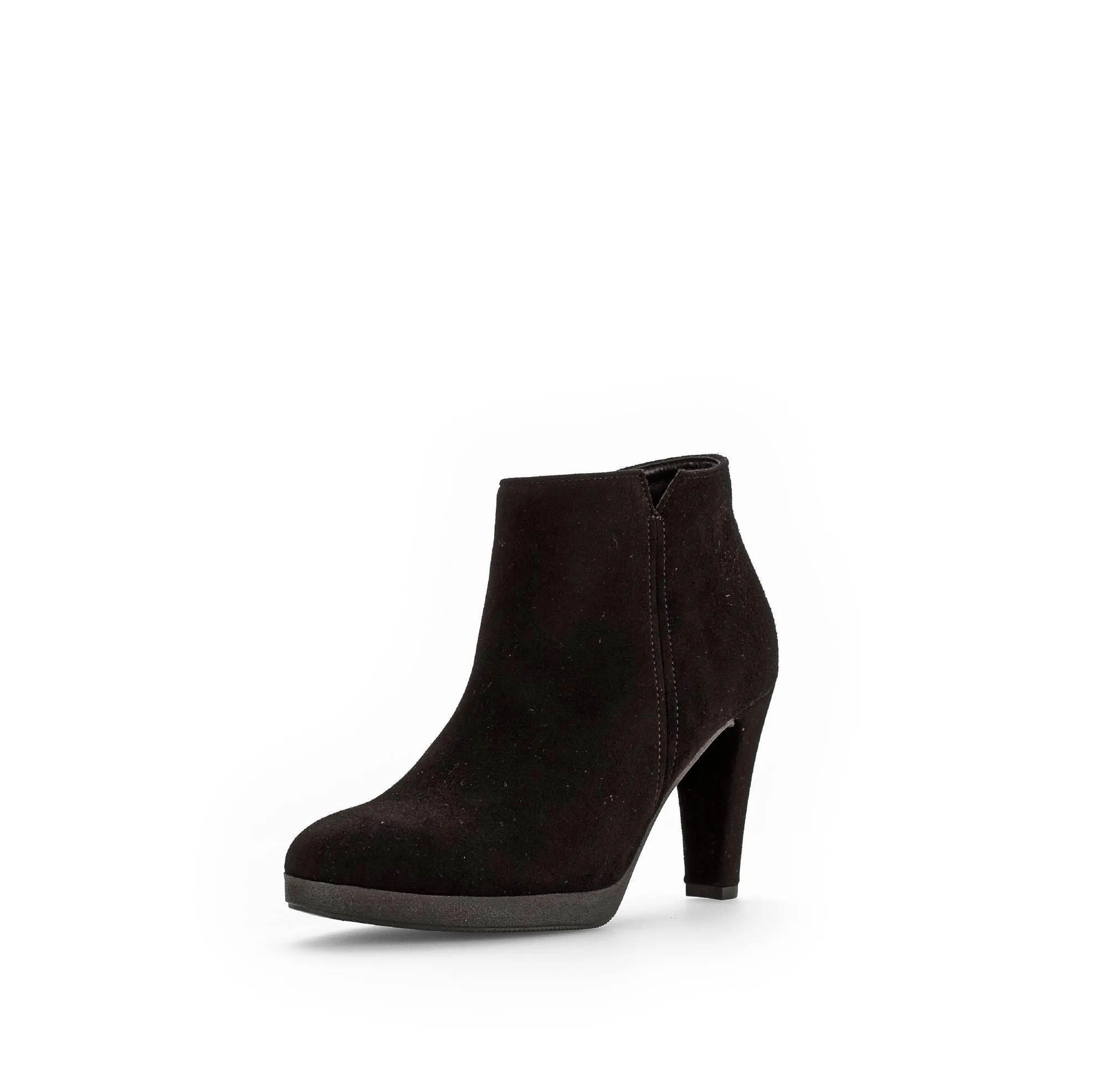 GABOR Black Suede Platform  Shoe Boot 89017