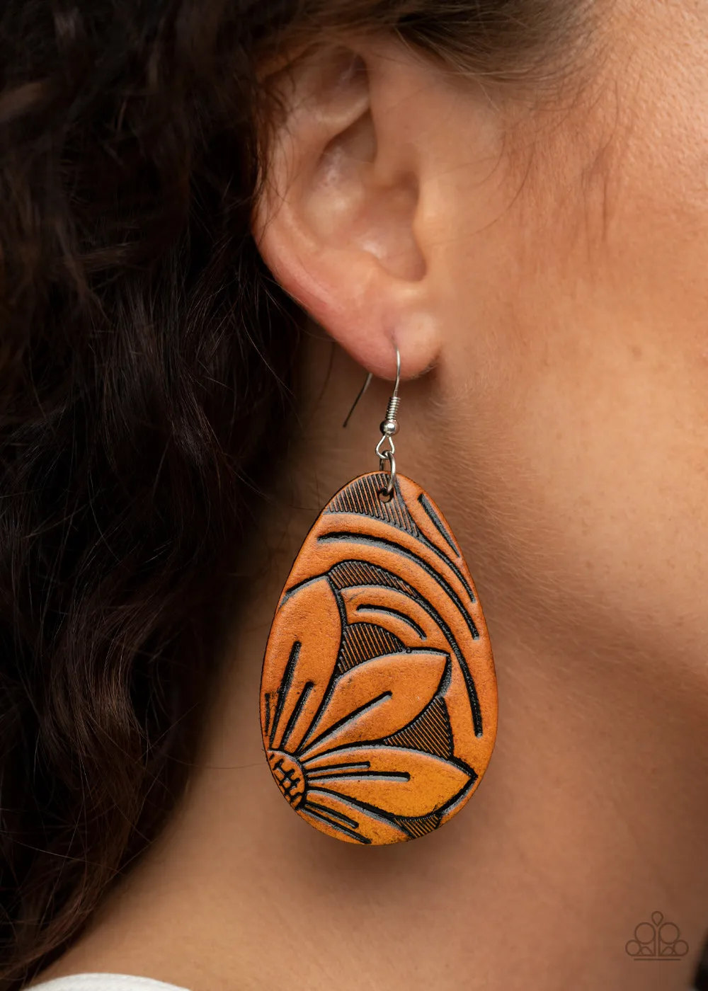 Garden Therapy - Brown Paparazzi Earrings